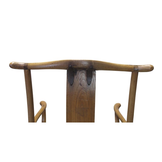 Wood Pair of Antique Official's Hat Armchairs For Sale - Image 7 of 10