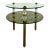 Hollywood Regency Brass, Eglomise Mirrored Side Table 1950s, 2 Tiered For Sale