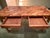 1970s Italian Patchwork Burl Veneer Writing Desk With Brass Trim For Sale - Image 5 of 9