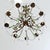 Brass Late 19th Century French Brass Chandelier with Clear & Green Crystals For Sale - Image 8 of 17