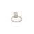 Contemporary Soft Pink Rose Quartz Solitaire Ring for Women in 925 Silver, Size 8.5 For Sale - Image 3 of 11