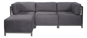 Axis 4pc Sectional Regency Gray Titanium Frame