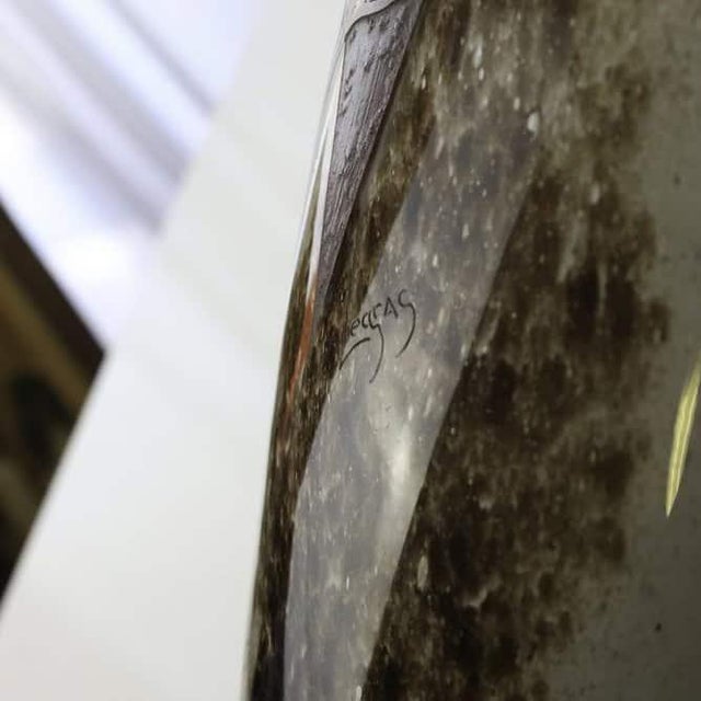 Cameo Glass Vase attributed to Legras For Sale - Image 11 of 12