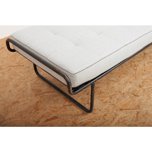 Daybed with Black Lacquered Steel Tubing For Sale - Image 6 of 16