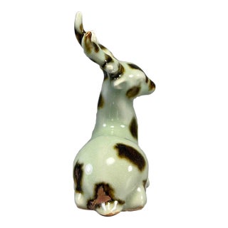 Longquan Celadon Deer‑Shaped Ornament With Russet‑Spot Glaze For Sale