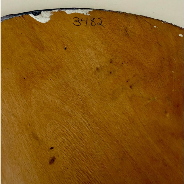 Edward Avedisian Unsigned, (bears name signed verso in pencil.) Dimensions: 15" X 15" (round tondo) Circa late 1970s This...