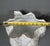Kavana Décor Sculptural White & Gray Porcelain Vase With Gold Ruffled Rim For Sale - Image 12 of 14