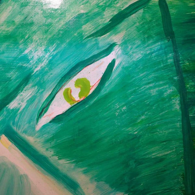 Modern Virgilio Guidi, Marina e Incontro, Oil on Canvas, 1968, Framed For Sale - Image 3 of 11