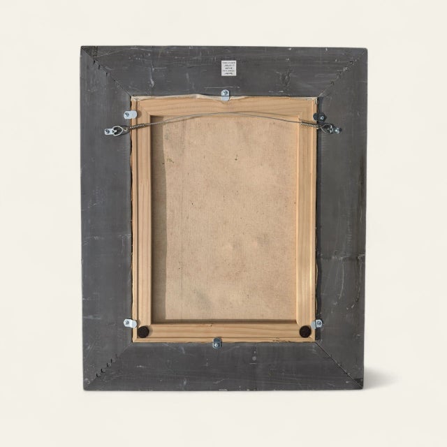 Antique Still Life Dark Academia Botanical Oil Painting Signed For Sale - Image 14 of 14