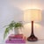 Mid-Century Modern Portuguese Amethyst Opaline Glass Table Lamp, 1960s For Sale - Image 3 of 14