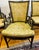 Brown Set of Four Vintage Faux Bamboo Armchairs Dining Chairs With Cane Seats For Sale - Image 8 of 11