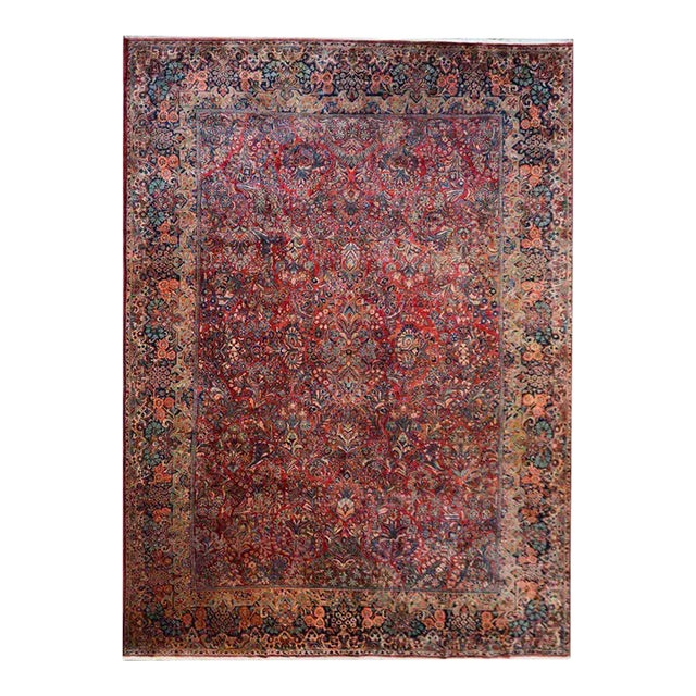 Early 20th Century Vintage Sarouk Rug For Sale