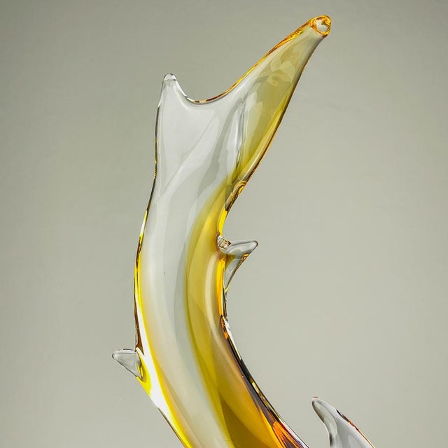 Original Murano Glass Sculpture of Shark by Michele Rossetto, Italy, 1979 For Sale - Image 12 of 14