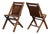 1920s Folding Auditorium Chairs, Pair of Two For Sale