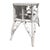 Vintage Palm Beach Regency White Wicker Side Table / Magazine Rack For Sale - Image 4 of 8