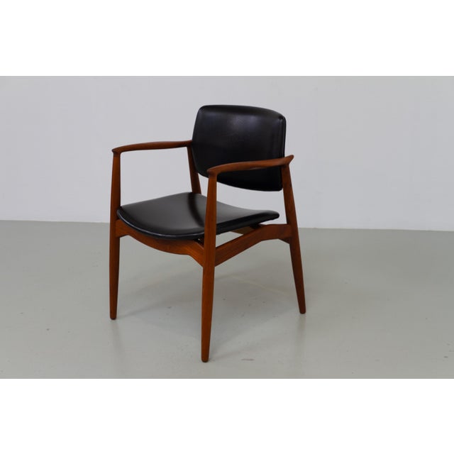 Danish Teak Captains Chair by Erik Buch for Ørum, 1960s For Sale - Image 6 of 18