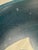 1980s Large 17" Studio Pottery Bowl Signed Hughes Blue Sprayed Glaze Tomoe Swirl 1980s For Sale - Image 5 of 10