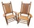 Vintage Bamboo Carolina Cane Rocking Chairs - A Pair For Sale