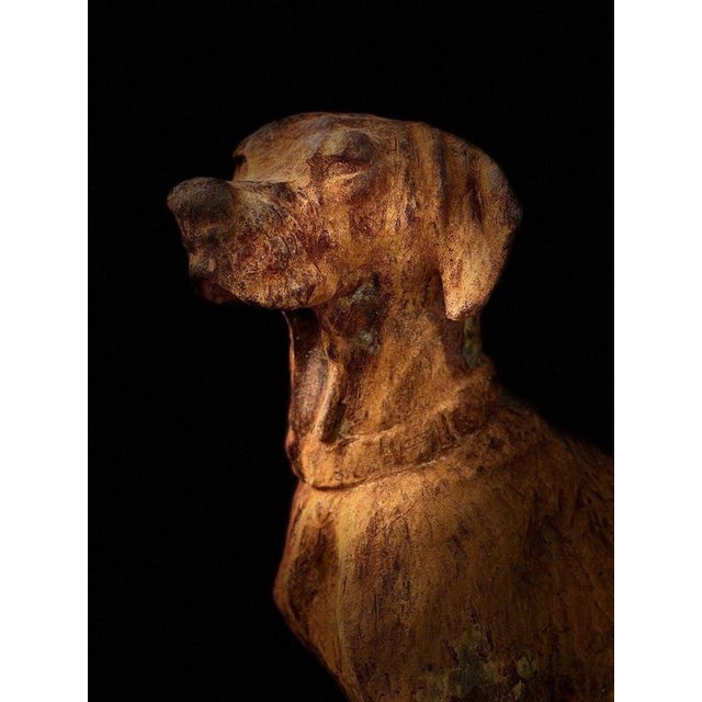 Monumental Cast Iron Hunting Hounds After Henri Alfred Jacquemart, Set of 2 For Sale - Image 6 of 15