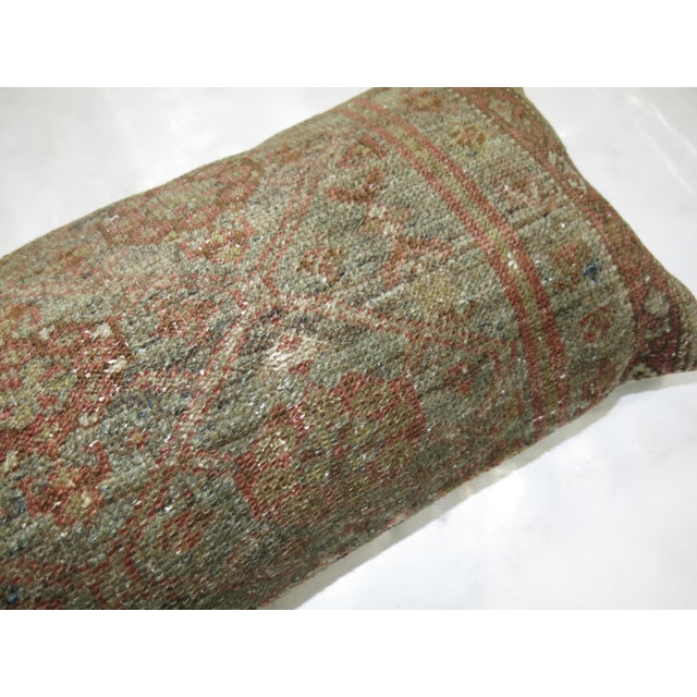 Late 20th Century Narrow Antique Persian Bolster Rug Pillow For Sale - Image 5 of 5