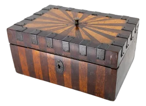 19th Century European German or Austrian Biedermeier Strong Box
