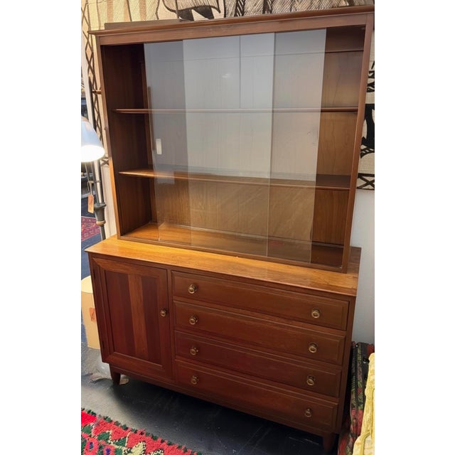 Mid Century Willett Transitional Hutch For Sale In Tampa - Image 6 of 7