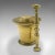 1850s Victorian Antique Apothecary Mortar and Pestle, English, Brass, Chemist For Sale - Image 10 of 11