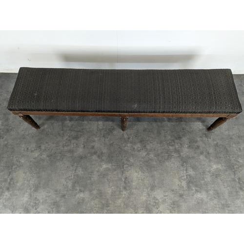 Early 19th Century Mahogany Bench For Sale - Image 3 of 6