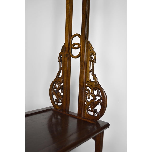 Asian Coat Rack in Carved Wood with Dragons, 1940s For Sale - Image 18 of 18