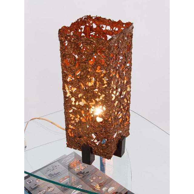 Brutalist Brutalist Copper Table Lamp by Aimo Tukiainen Oy Moonlight Ltd, Finland, 1960s For Sale - Image 3 of 14