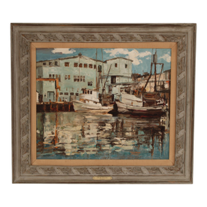 Painting of the Newport Beach Cannery by Victor Czerkas (1914-2003)