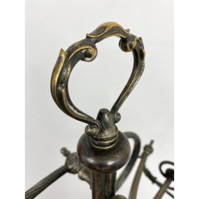 Mid-Century Italian Towel Floor Holder Rack in Solid Silver Brass, 1950s For Sale - Image 13 of 14