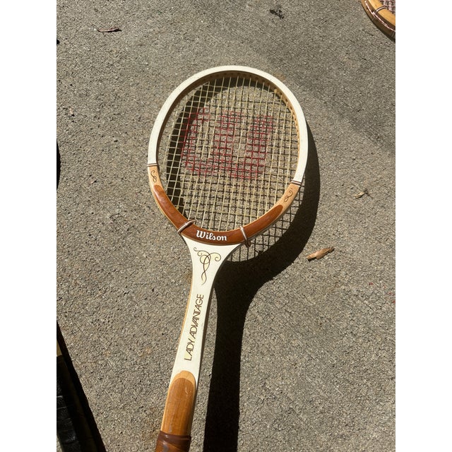 American Collection of Vintage Wilson Model Tennis Rackets For Sale - Image 3 of 8