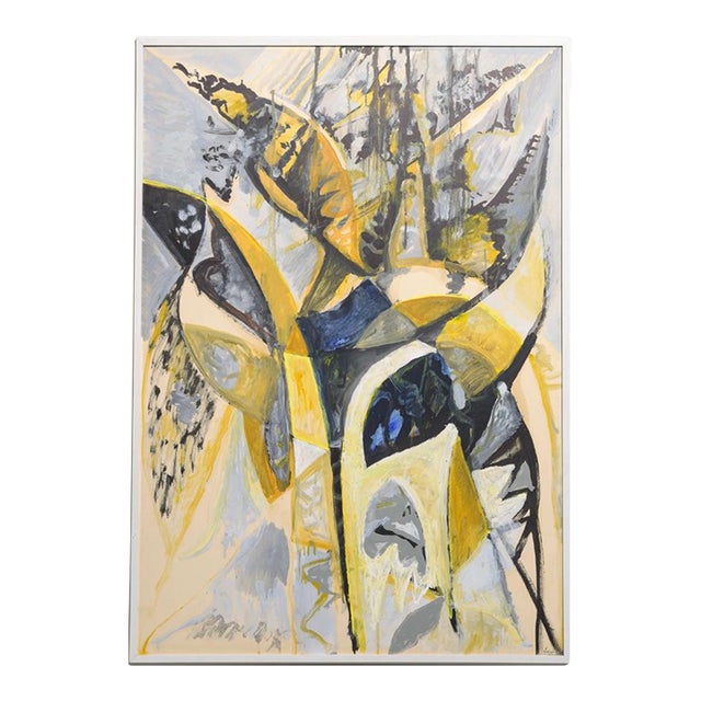 Mid-Century Swedish Abstract by Göran Strååt For Sale