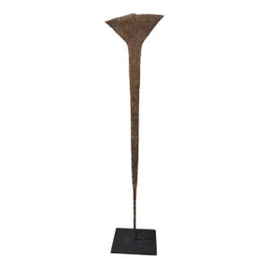 Antique African Metal Artifact on Stand