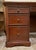 Late 20th Century Traditional Cherry Wood L-Shaped Executive Corner Desk With Integrated File Storage For Sale - Image 10 of 13
