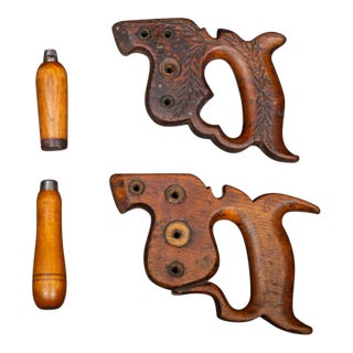 Disston Saw and Carpenter Tool Handles C.1930 For Sale