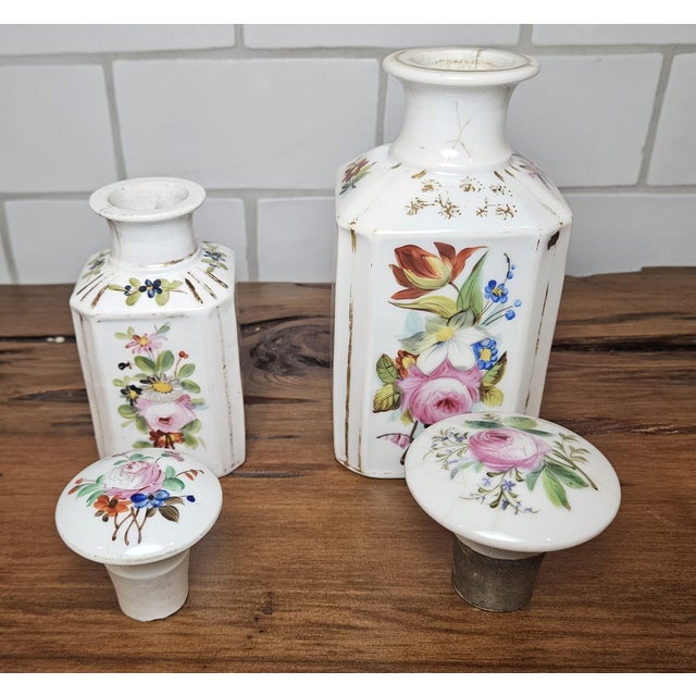 Mid 19th Century Set of 4, Antique French Perfume Bottles For Sale - Image 5 of 18