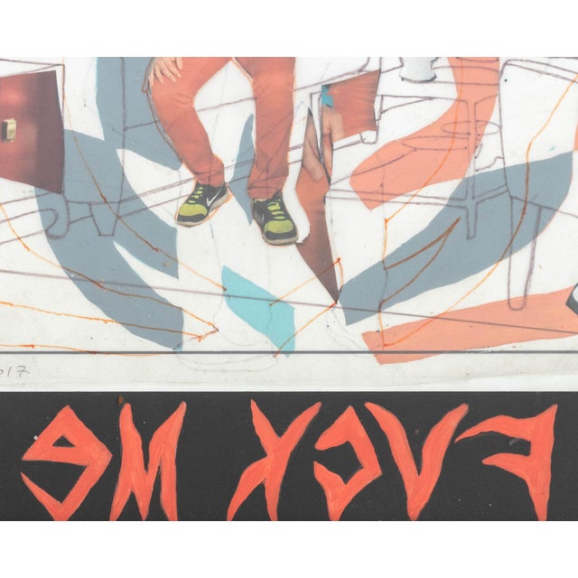 Pieter Schoolwerth "Fuck Me #00" Mixed Media, 2017 For Sale In New York - Image 6 of 10