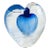 Zellique Art Glass Heart Bud Vase For Sale