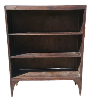 Plywood Open Etagere Bookcase, Italy, 1940s