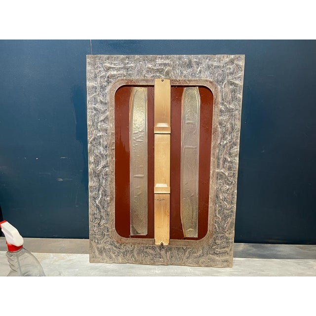 Pair of French Mid Century Lucite Mirror For Sale - Image 6 of 7