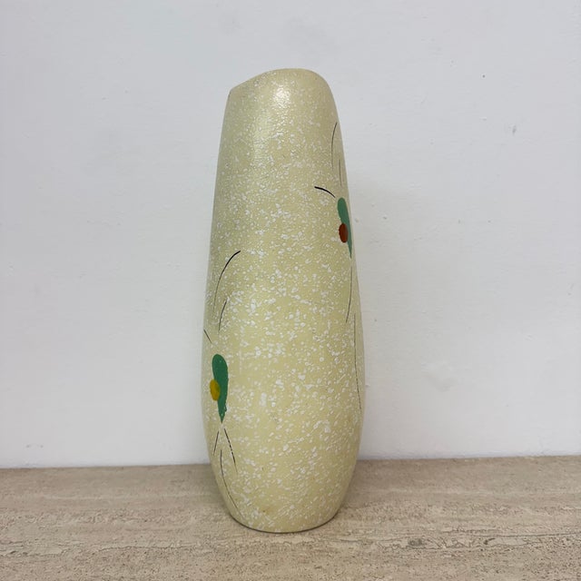 Yellow West Germany Ceramic Vase, 1960s For Sale - Image 8 of 12