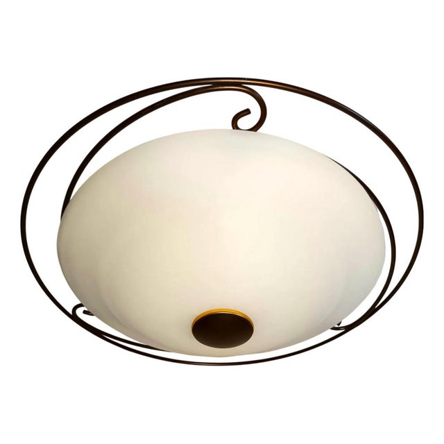 White Ceiling Light from Marchetti Lighting, 1970s For Sale - Image 12 of 12