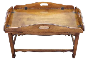 '70's Dark Wood Tone Drop Leaf Coffee Table