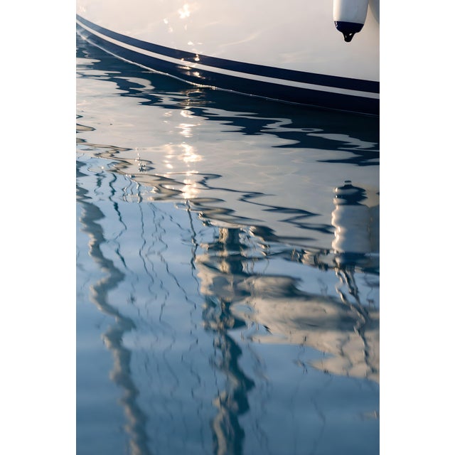 Not Yet Made - Made To Order Sailboat Reflection Detail, Minimalist Coastal Art Print, 24″ × 36″ For Sale - Image 5 of 8