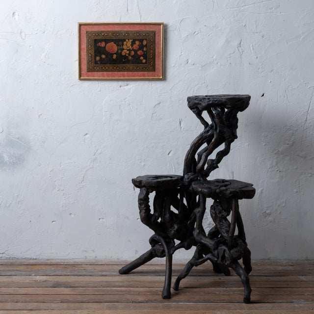 A Persian paint decorated, lacquered and gilt book cover inset in silk wrapped mat with gilt frame, 19th century board: 13...