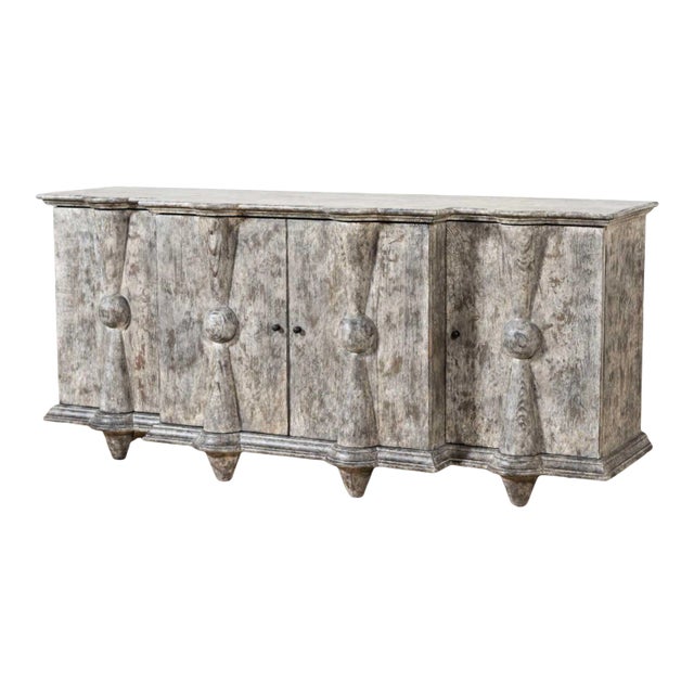 Modern Douglas Fir Salvia Console For Sale