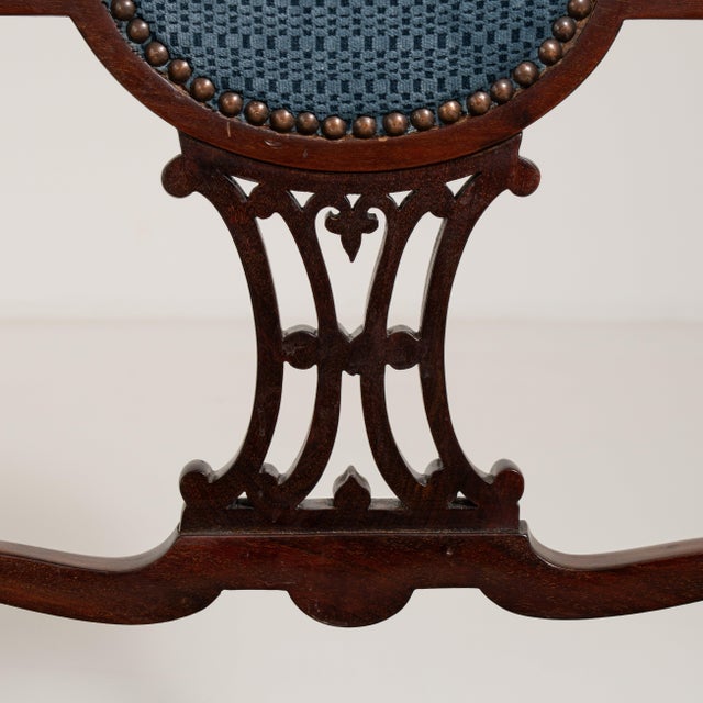 Pair of Louis XV Upholstered Armchairs, Rococo Style, United Kingdom, 19th Century For Sale - Image 12 of 12