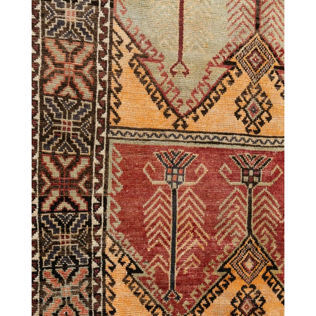 Vintage Turkish Oushak Rug 4ft 9in X 12ft 8in For Sale - Image 9 of 14